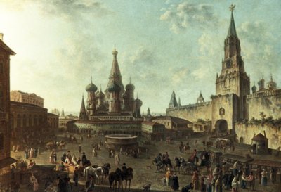 Red Square in Moscow (1801) by Unknown